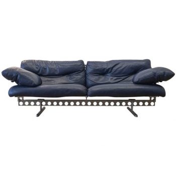 Pierluigi Cerri Ouverture Leather Sofa for Poltrona Frau,