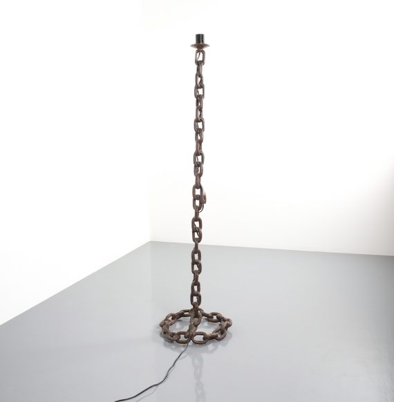 Franz West style chain link floor lamp 23 Kopie