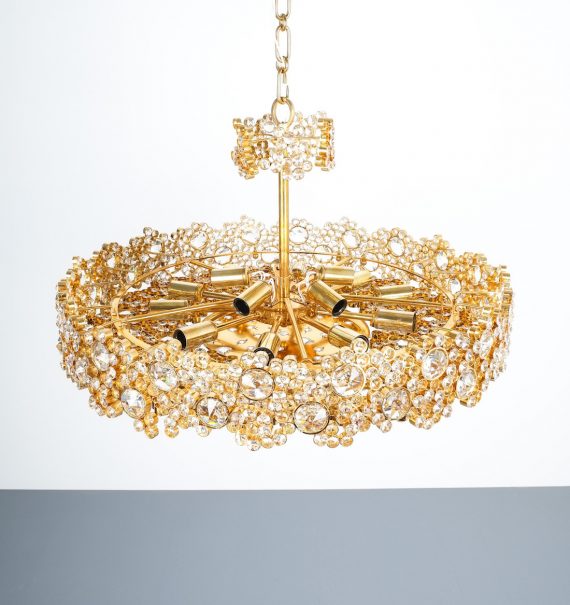 Palwa encrusted brass glass chandelier 6 Kopie
