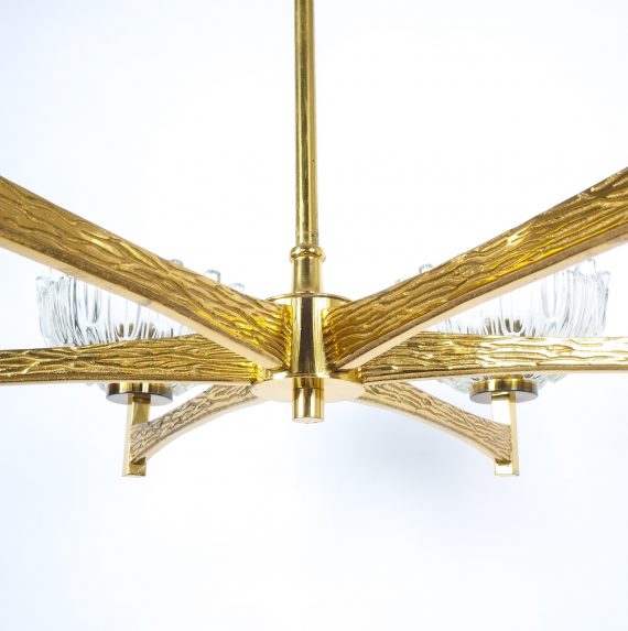 hans agne jakobsson brass glass chandelier 1950 4 Kopie