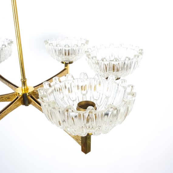 hans agne jakobsson brass glass chandelier 1950 7 Kopie